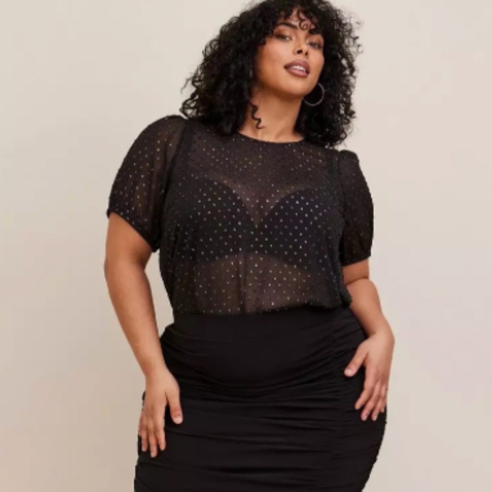 Torrid abbey rainbow clip dot Size 2